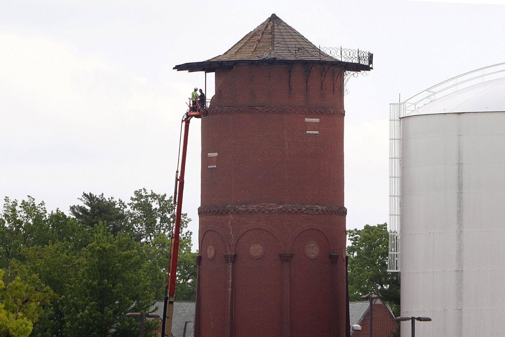 Old water tower on Lindenwood campus to come down